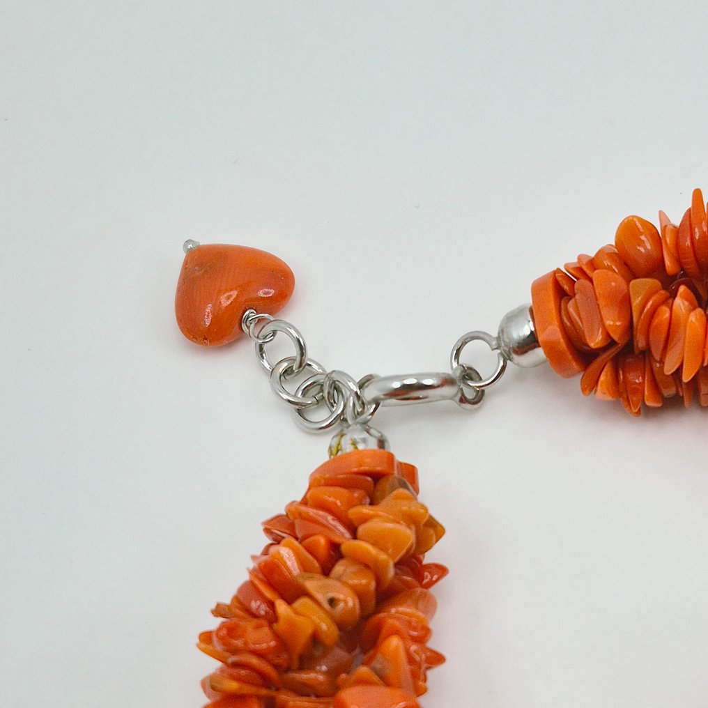 Corallo di sangue - Argento - Bracciale - CORALLO MEDITERRANEO #1.0