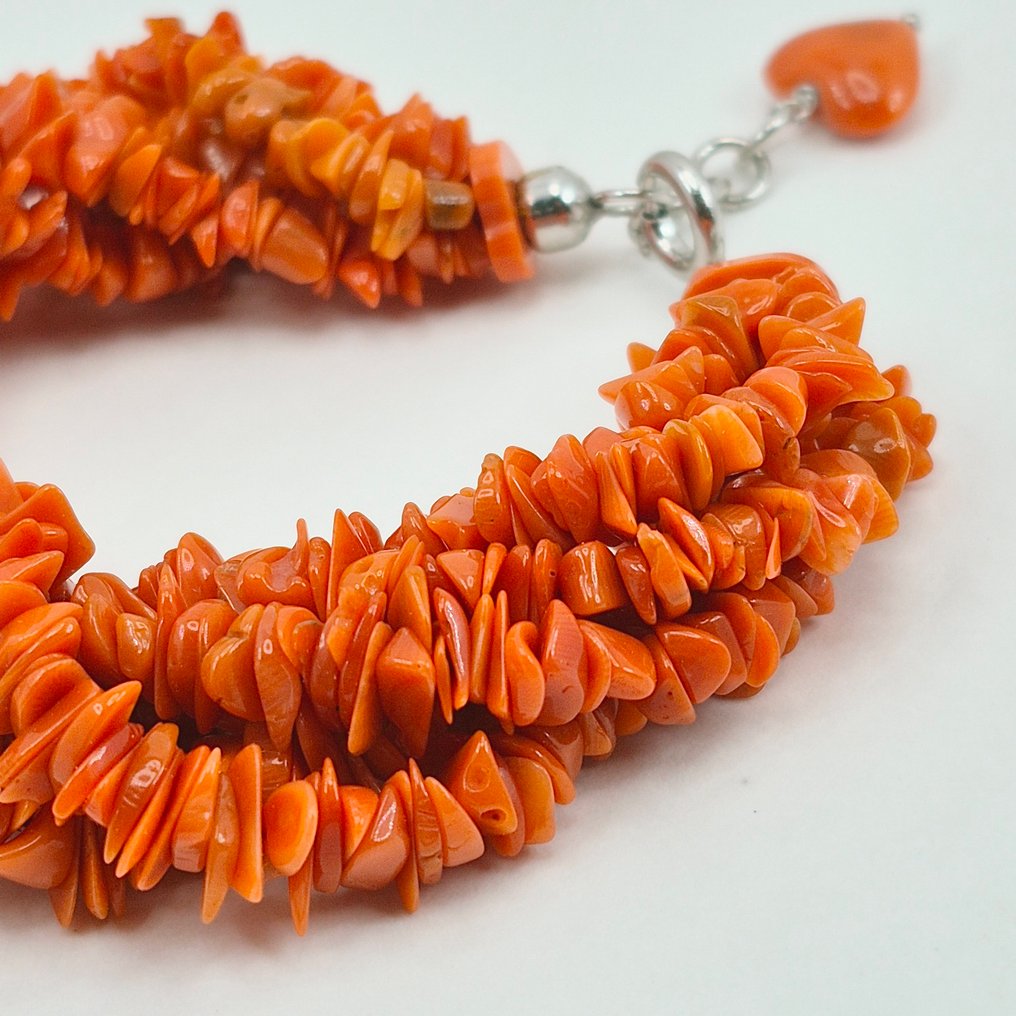 Corallo di sangue - Argento - Bracciale - CORALLO MEDITERRANEO #4.3