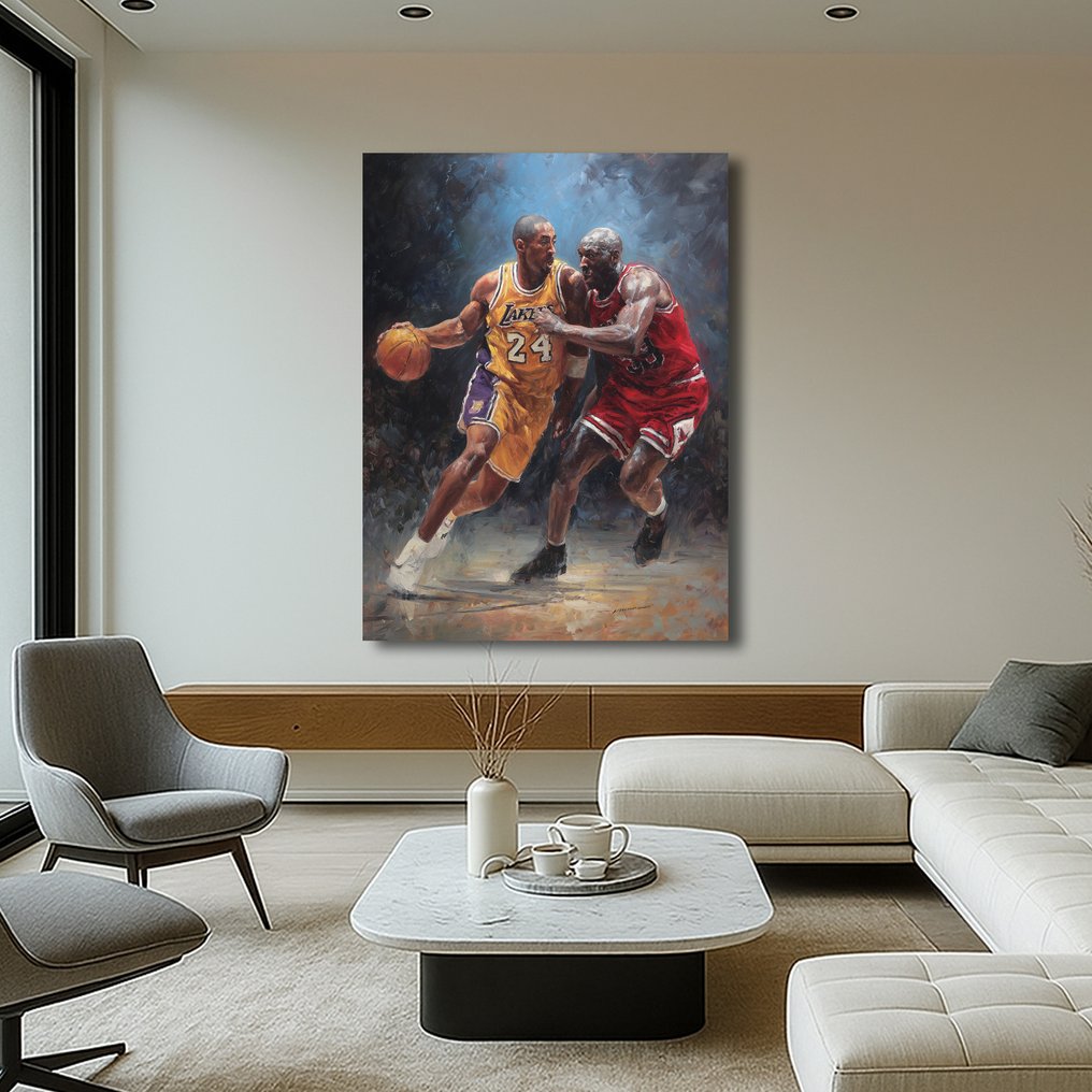 Canvas Fit - Alberto Ricardo - Duelo de Leyendas: Kobe Bryant y Michael Jordan #4.3