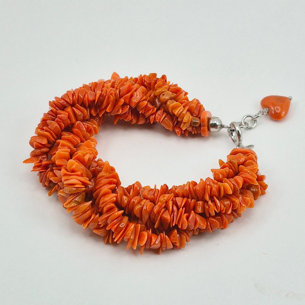 Corallo di sangue - Argento - Bracciale - CORALLO MEDITERRANEO #3.2
