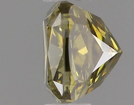 1 pcs 鑽石 (天然彩色) - 0.48 ct - 枕形 - Fancy deep 淡褐色, 淡綠色 黃色 - SI2 - 美國寶石學院(Gemological Institute of America (GIA)) #3.2