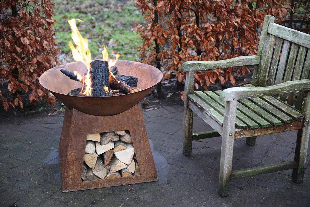 Αρχιτεκτονικό στολίδι - 2020+ - Firebowl + αποθήκη ξύλων #1.0