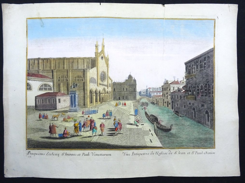 義大利 - 威尼斯,圣扎尼波洛,圣乔瓦尼和帕奥洛; Remondini - Prospectus Ecclesiae St. Joannis et Pauli Venetiarum - 1761-1780 #1.0