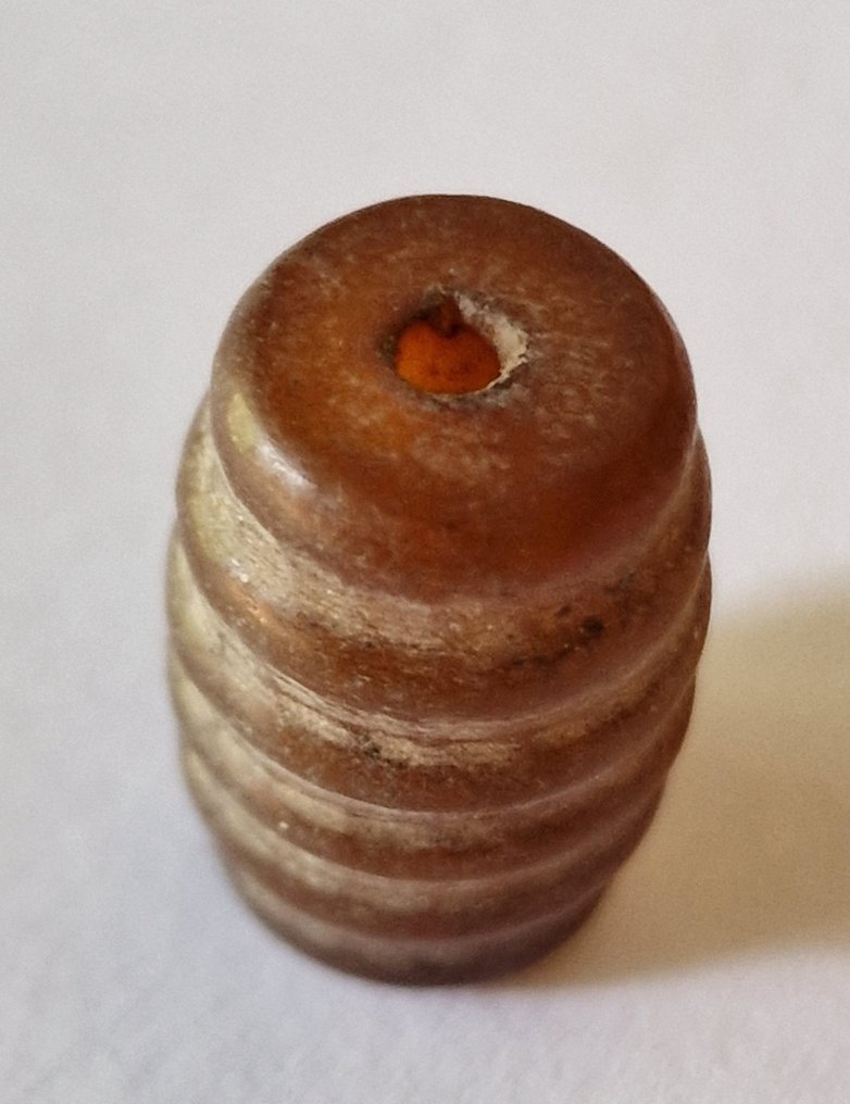 古缅甸，Pyu国家 玛瑙 古董项链珠子 - 16 mm #4.3