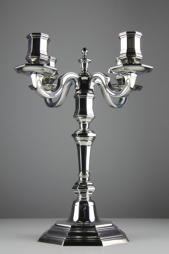 Christofle - Candelabrum - Ezüstözött - Four Branch #4.3