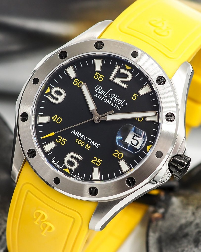 Paul Picot - Army Time - Sin precio de reserva - BRAND NEW * Commodore * Automatic - Hombre - Posterior a 2020  #1.0