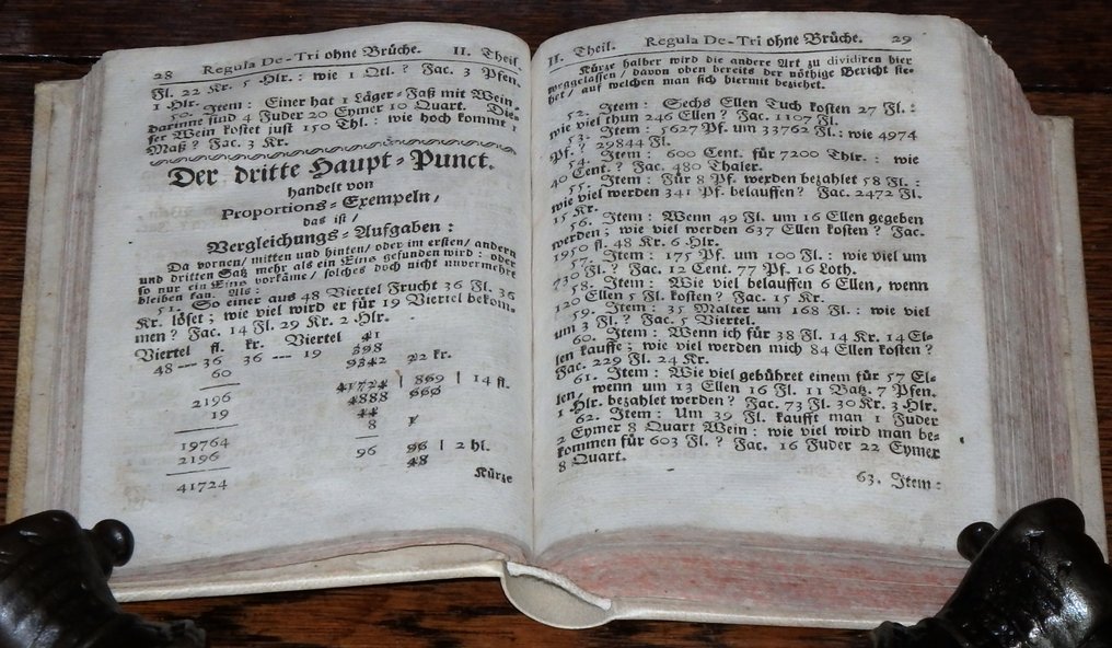 Hans Jacob Thoman - Arithmetici. Erneuertes Hauß- und Kauffmännisches Rechen-Büchlein - 1765 #2.1