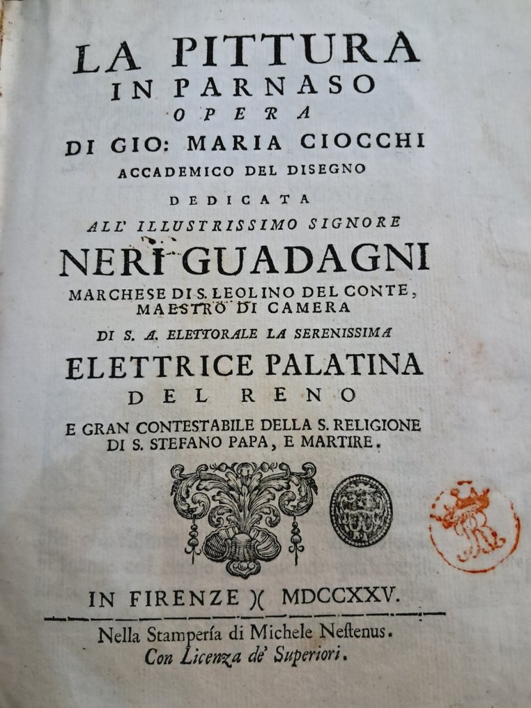 Gio: Maria Ciocchi - La Pittura in Parnaso - 1725 #1.0
