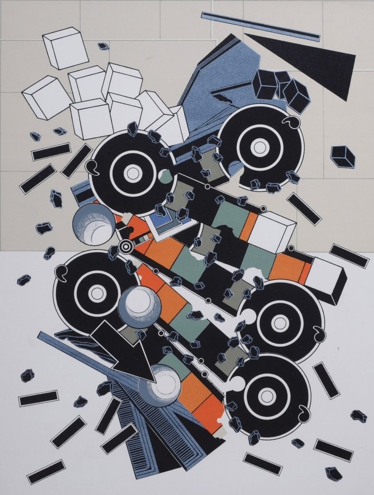 Alain Le Yaouanc (1940-) - Construction II #2.1