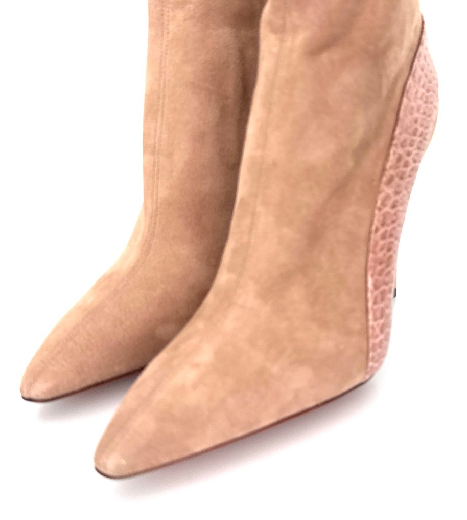 Santoni- Suède & Crocodile - Ankle boots - Size: EU 40 - New in box #4.3