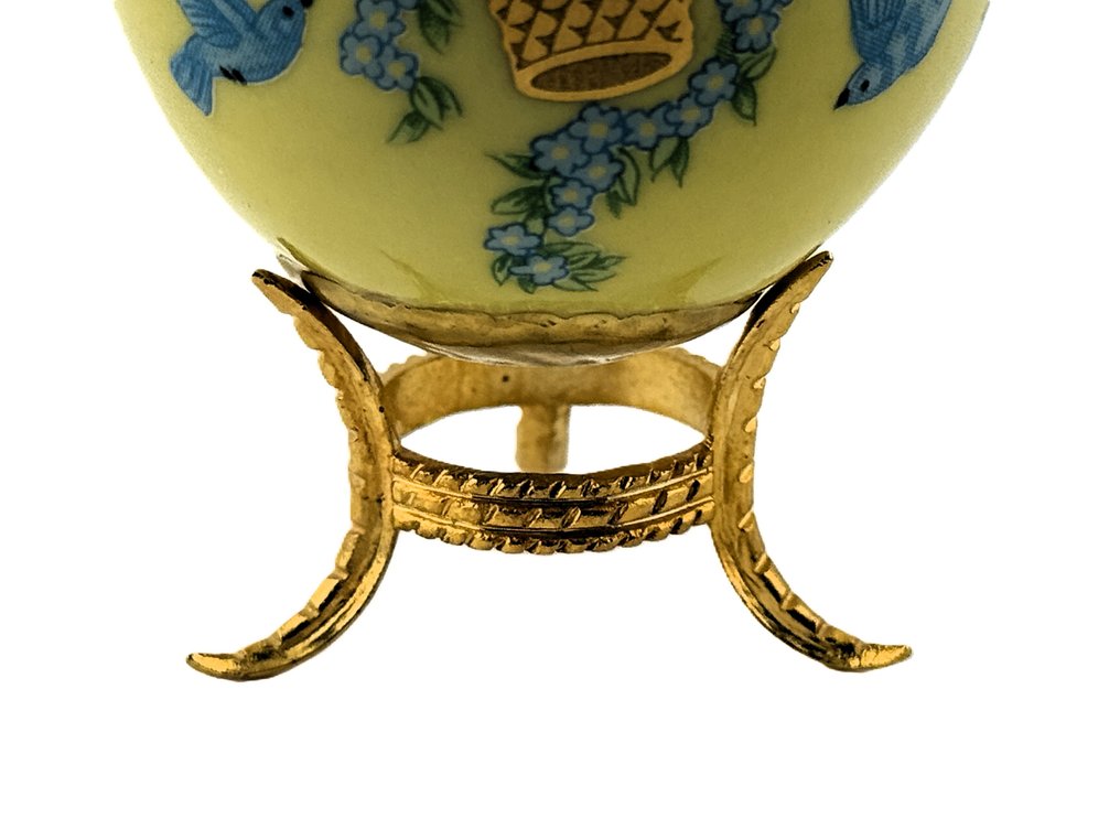 法貝熱彩蛋 - 皇室珠宝蛋，镶嵌24K金，并镶有小宝石。 - 瓷器, 鍍金 #4.3