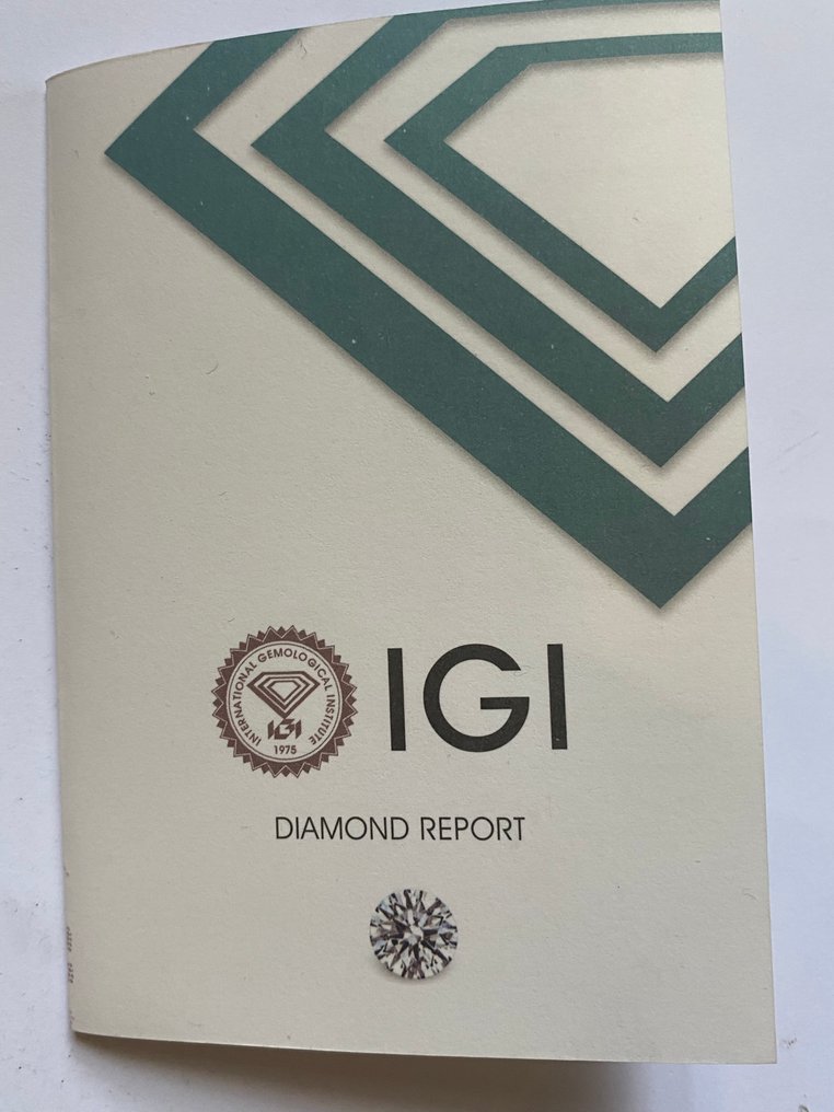 1 pcs Διαμάντι  (Φυσικό)  - 0.41 ct - Στρογγυλό - I1 - International Gemological Institute (IGI) - O - P #4.3