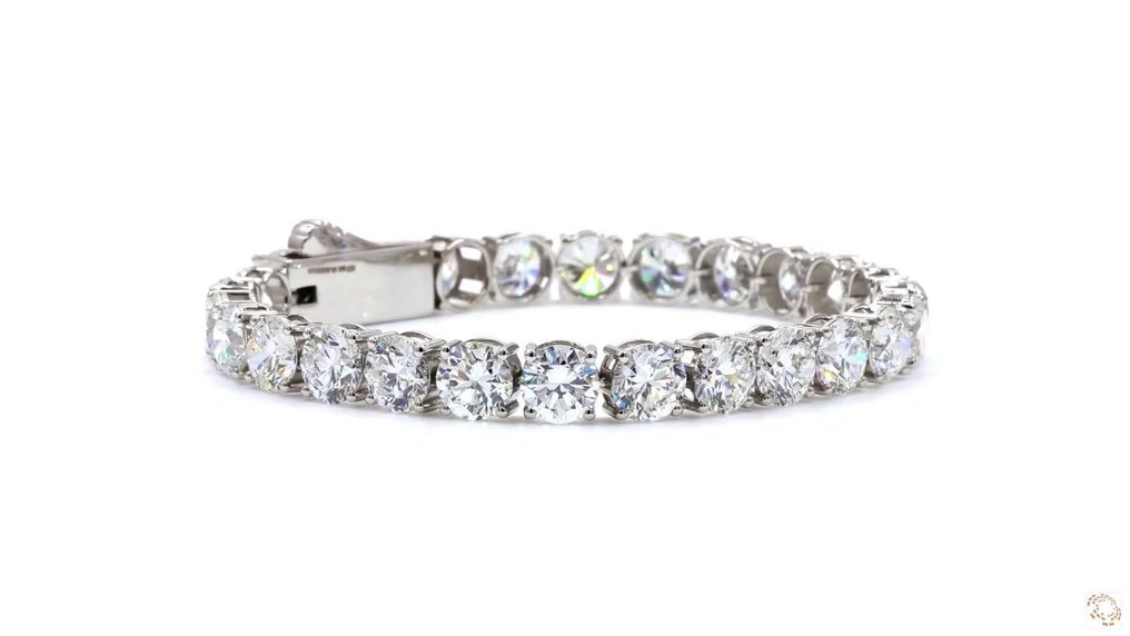 手镯 白金 -  27.43ct. tw. 钻石 (实验室培育) - 每克拉 #2.1