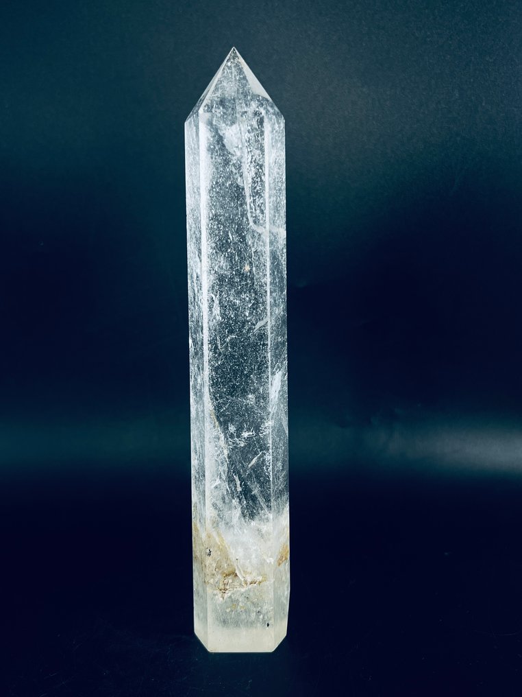 Premium Clear Quartz Crystal Tower Energy cleanser & amplifier - Height: 235 mm - Width: 40 mm- 688 g - (1) #2.1