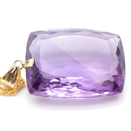 沒有保留價 - 吊墜頸鏈 - 18 克拉 黃金 紫水晶 #4.3