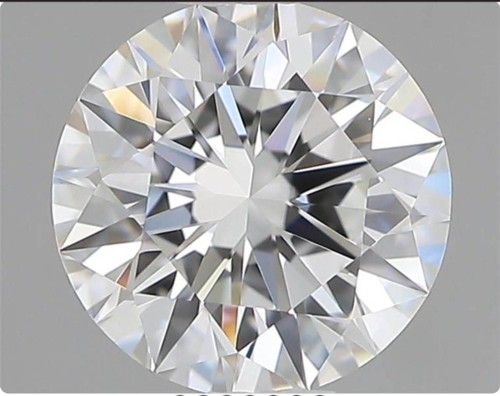 1 pcs Διαμάντι  (Φυσικό)  - 1.02 ct - Στρογγυλό - H - IF - Gemological Institute of America (GIA) #1.0