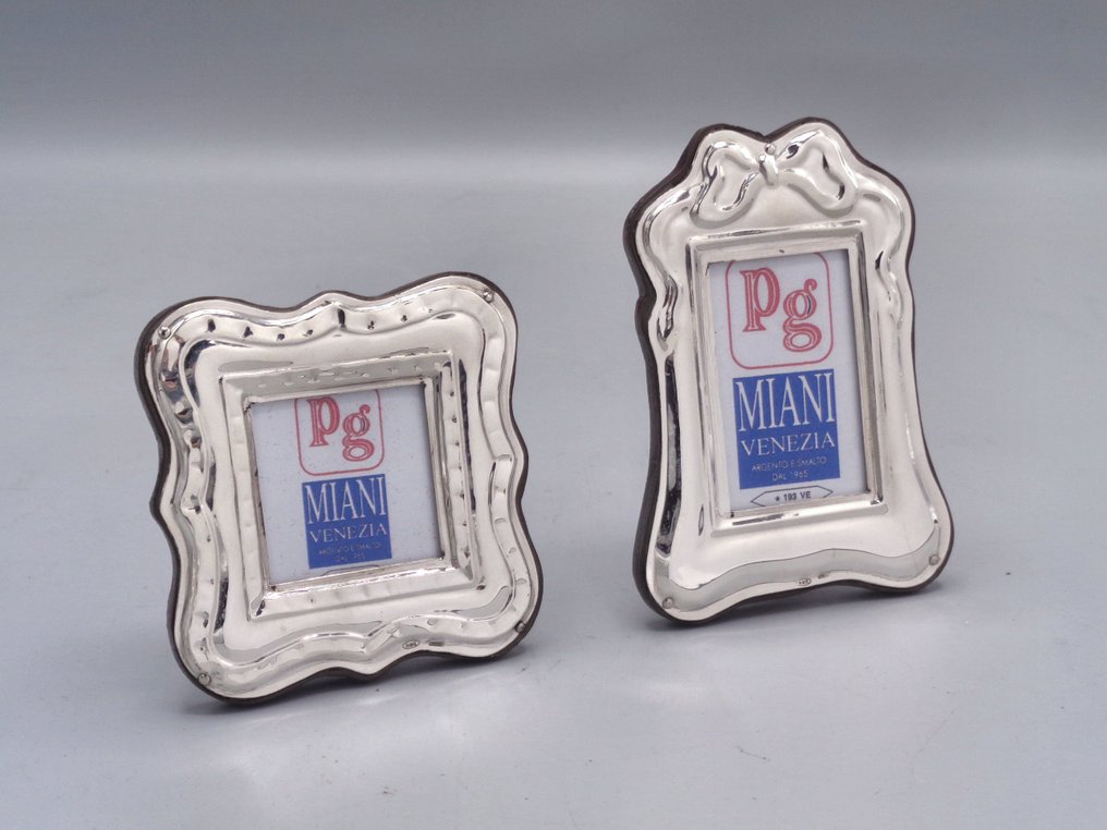 PG-Miani Argenteria - Picture frame (2) - .925 silver - 3.5 by 5 and 3.5 by 3.5 #2.1