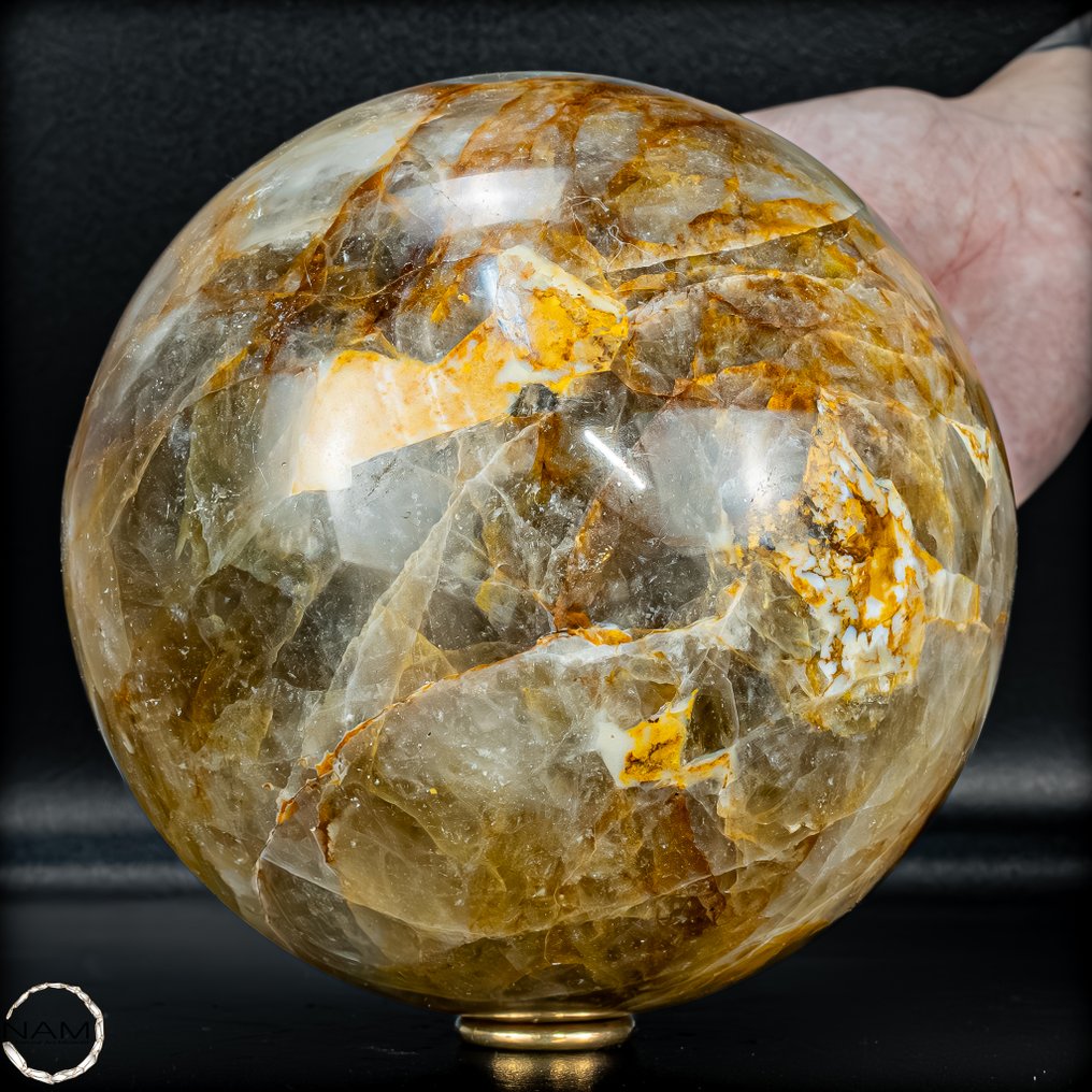 Εκλεπτυσμένη φυσική θεραπευτική σφαίρα από χαλαζία από τη Βραζιλία. Υψηλότερη ποιότητα- 4149.61 g #1.0