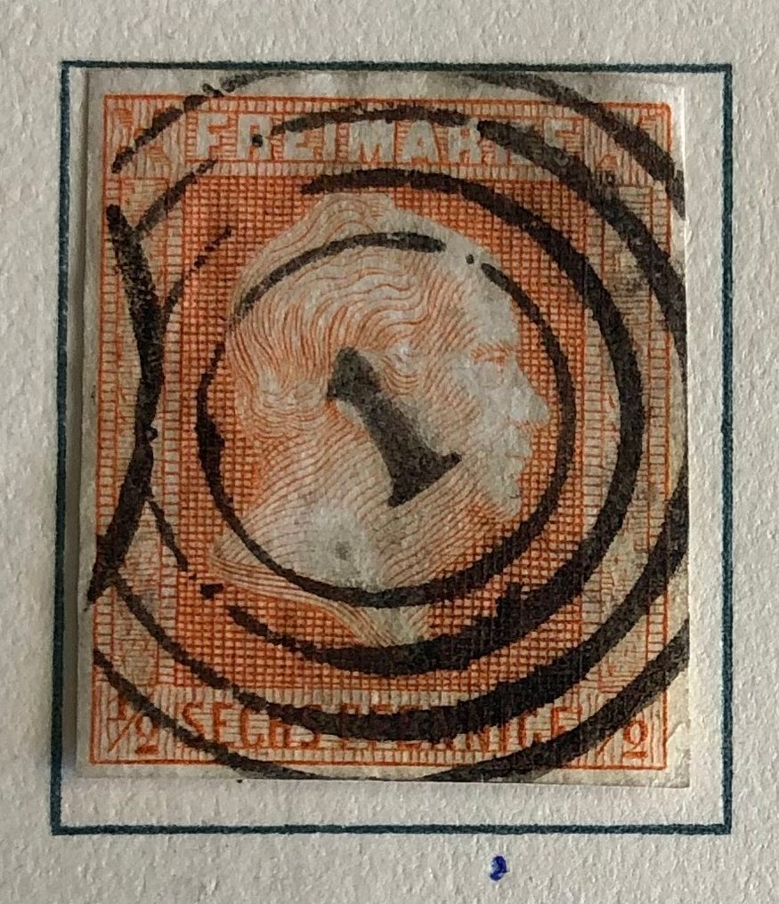 Prussia 1850/1867 - Complete stamped collection of the main numbers, partly duplicates. #1.0