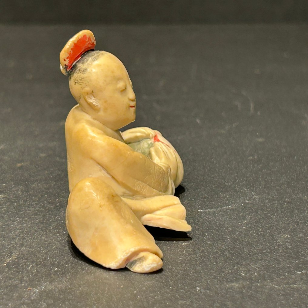 Ming brush rest sculptuur - speksteen - Kina - Ming-dynastiet (1368-1644)  (Ingen mindstepris) #3.2