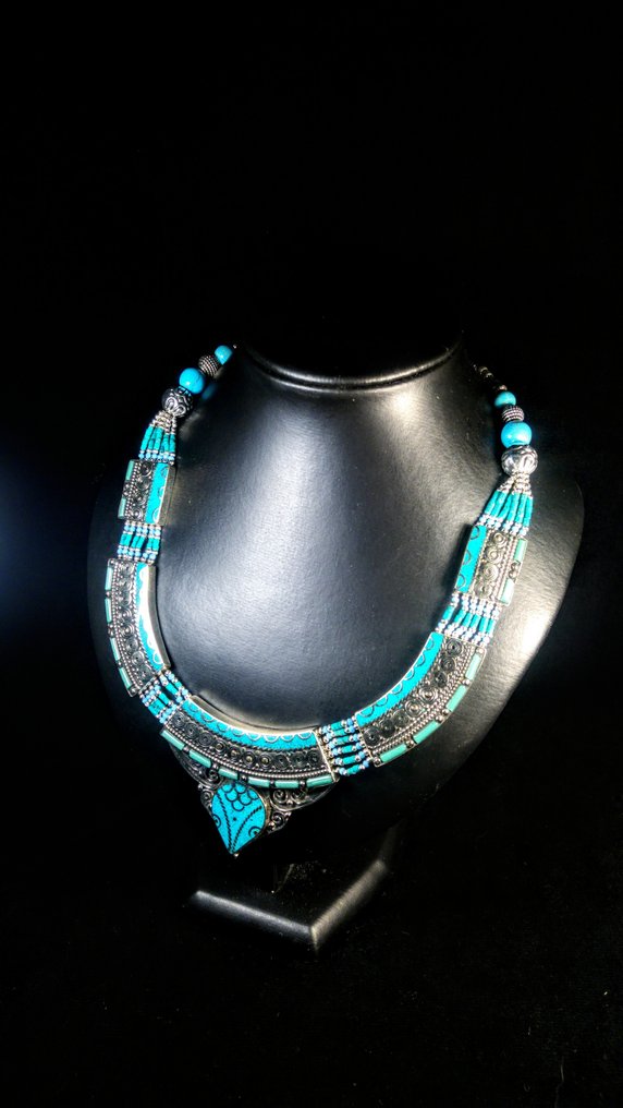 复古贝尔贝项链 复古手工制作 - 高度: 45 cm - 闊度: 5 cm- 134 g #2.1