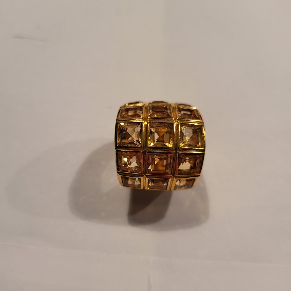 Fred - Ring - 18 kt. Yellow gold Citrine - Design ring Fred Moes #1.0