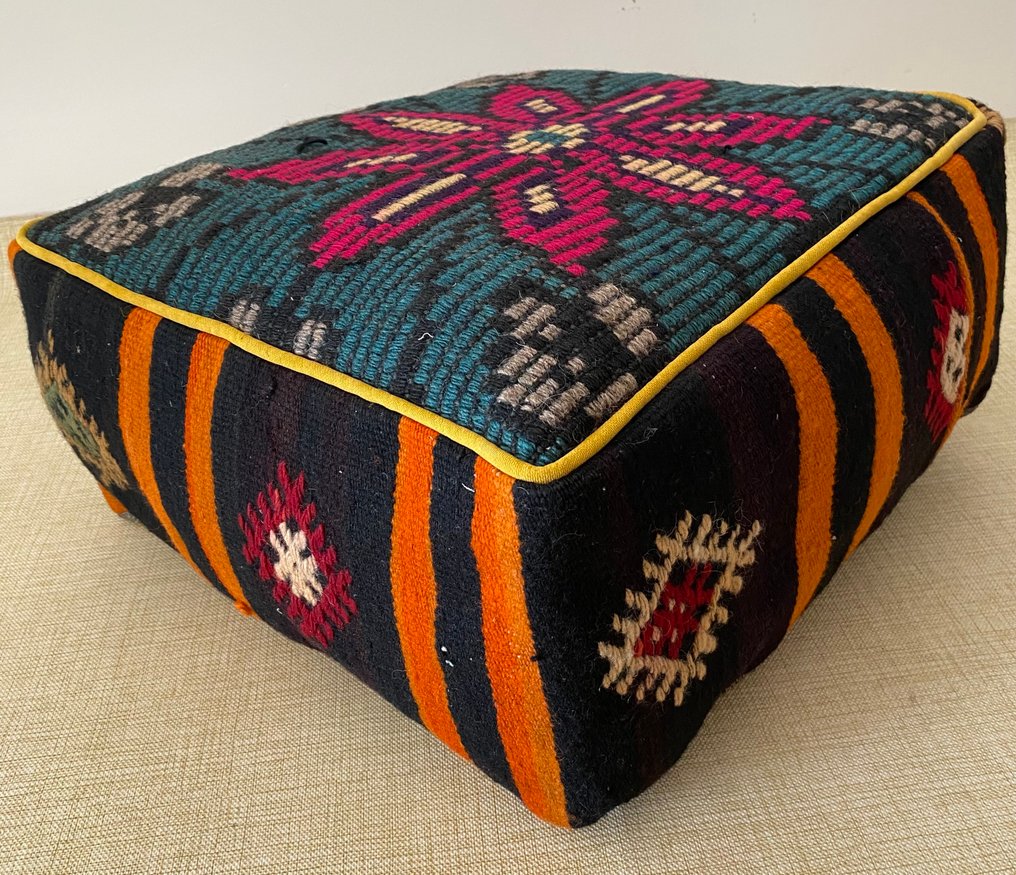 Kelim Poef - Kelim - 48 cm - 48 cm #3.2