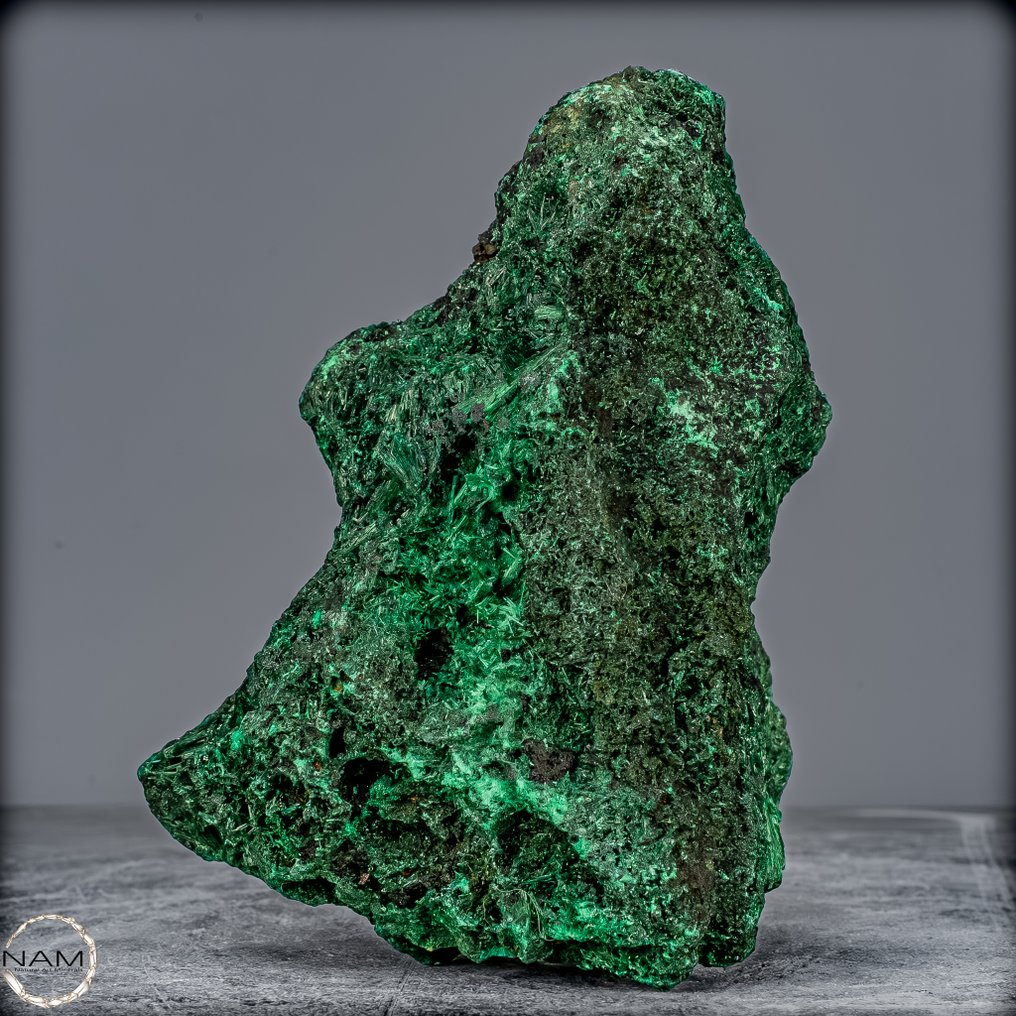 Radiant nature – natural fibrous malachite from the Congo- 1118.66 g #3.2