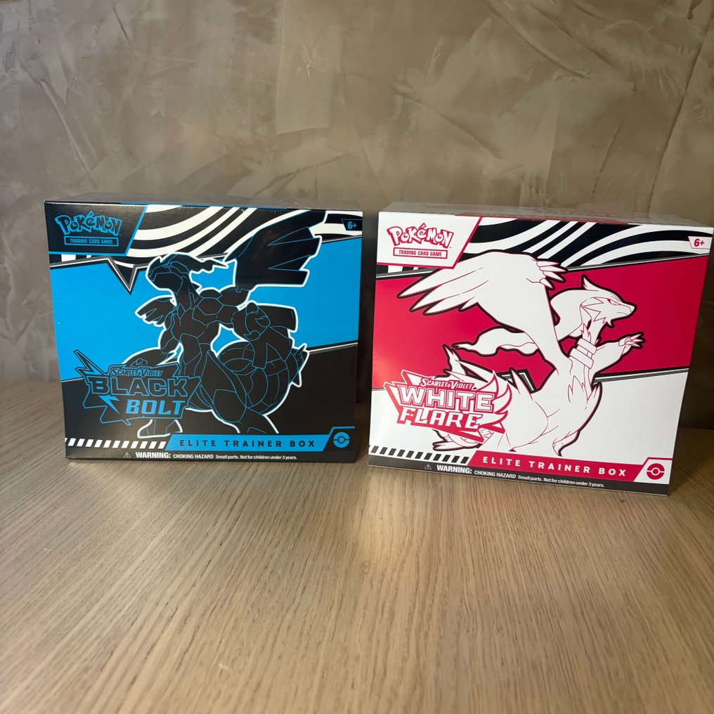 Pokémon - 2 Elite Trainer Box - 1 Elite Trainer Box White Flare + 1 Elite Trainer Box Black Bolt - Scarlet & Violet #1.0