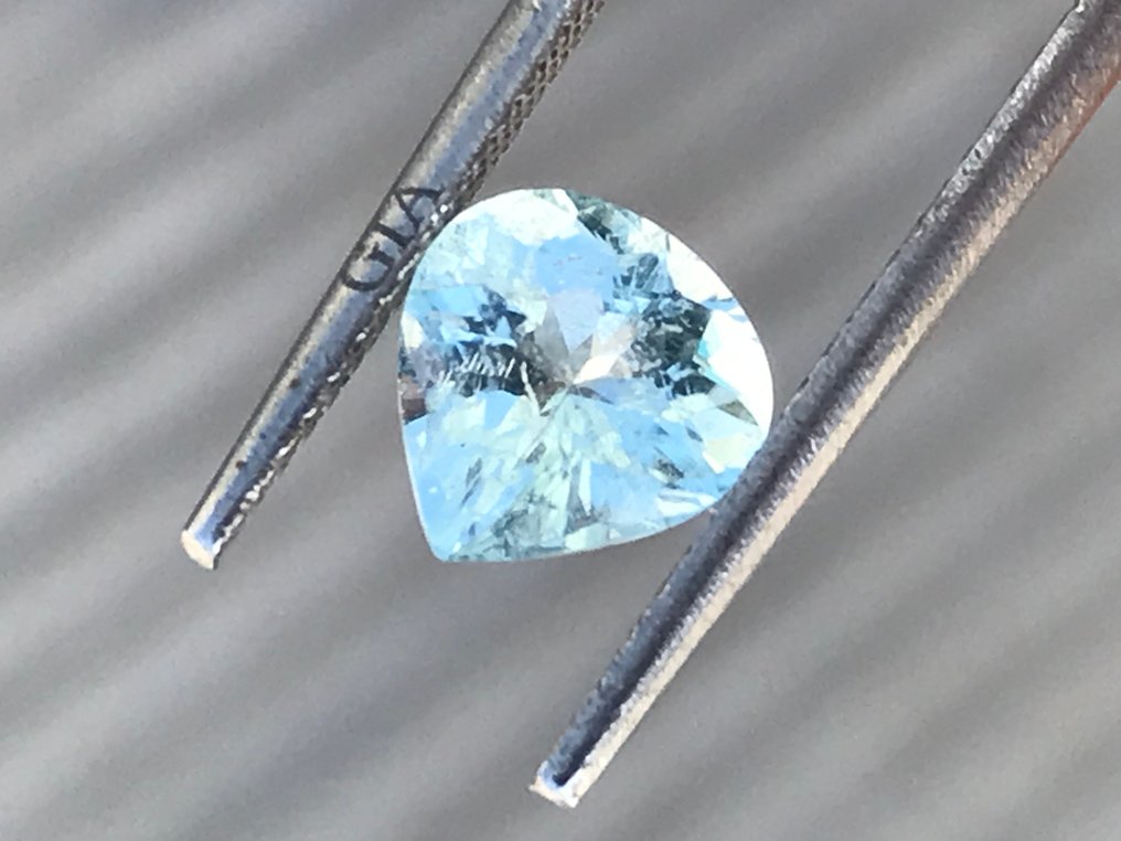 1 pcs 绿色, 蓝色 帕拉伊巴碧玺 - 1.22 ct - 美国宝石研究院(GIA) #1.0