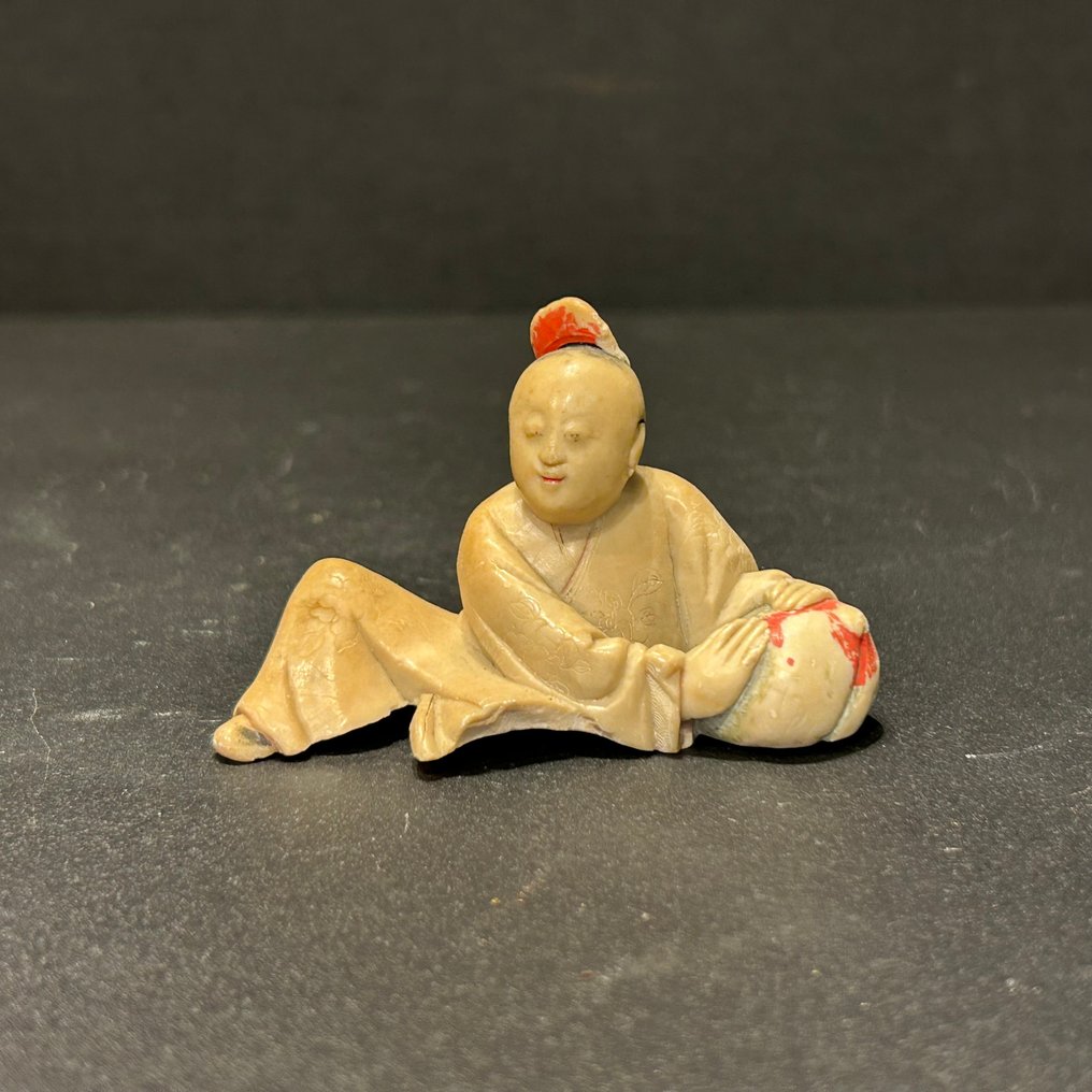 Ming brush rest sculptuur - speksteen - Kina - Ming-dynastiet (1368-1644)  (Ingen mindstepris) #1.0