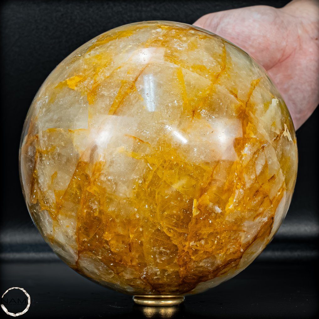 Εκλεπτυσμένη φυσική θεραπευτική σφαίρα από χαλαζία από τη Βραζιλία. Υψηλότερη ποιότητα- 4149.61 g #1.0