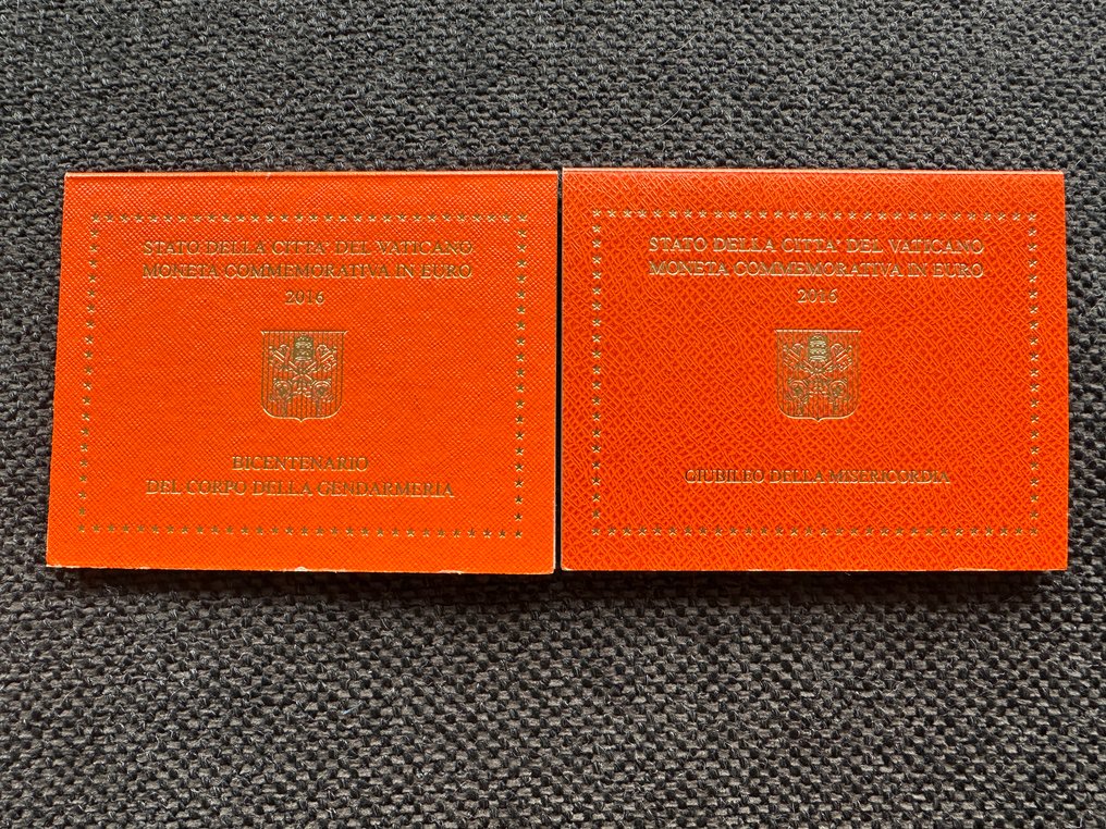 Βατικάνο. 2 Euro 2016 "Gendarmeria" + "Giubileo della Misericordia" (2 stuks) (χωρίς τιμή ασφαλείας) #3.2
