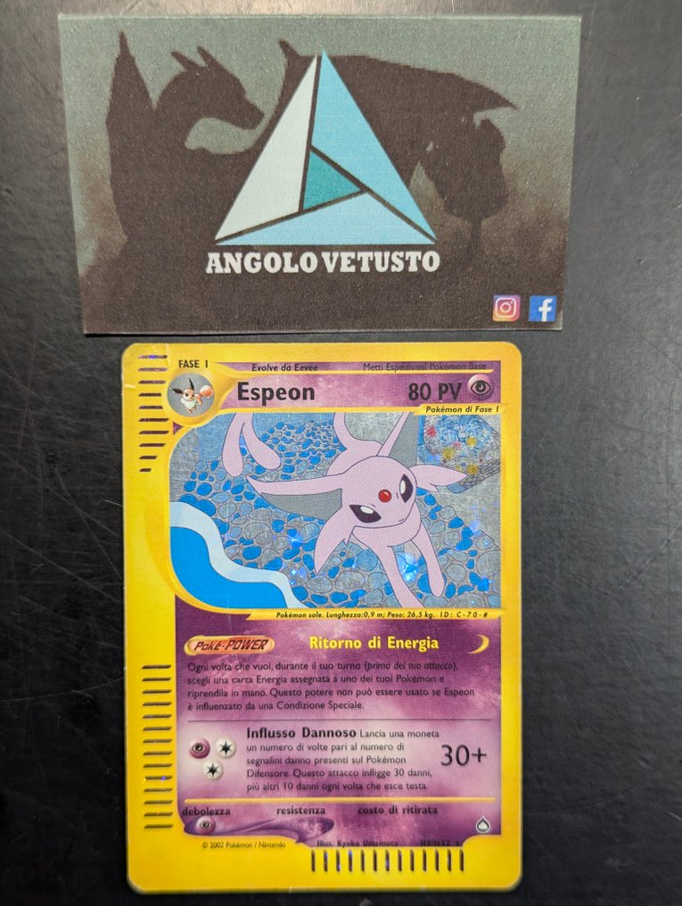 Pokémon - 1 Card - Espeon H9/H32 Holo - WOTC - Aquapolis #1.0
