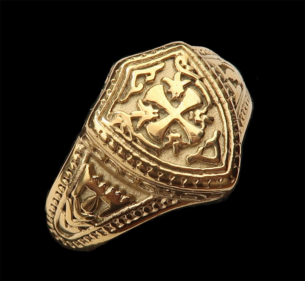 圣殿骑士女骑士：信仰战士的印章与神圣保护 - 戒指 #1.0