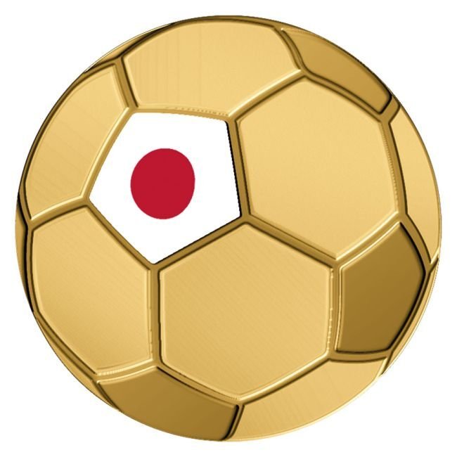Chad. 3000 Francs CFA 1/1000 oz 999 Fine Gold 3000 CFA Francs Chad Sport Icons Series – Japan Flag Football Coin (w/ Box &  (Sin precio de reserva) #1.0