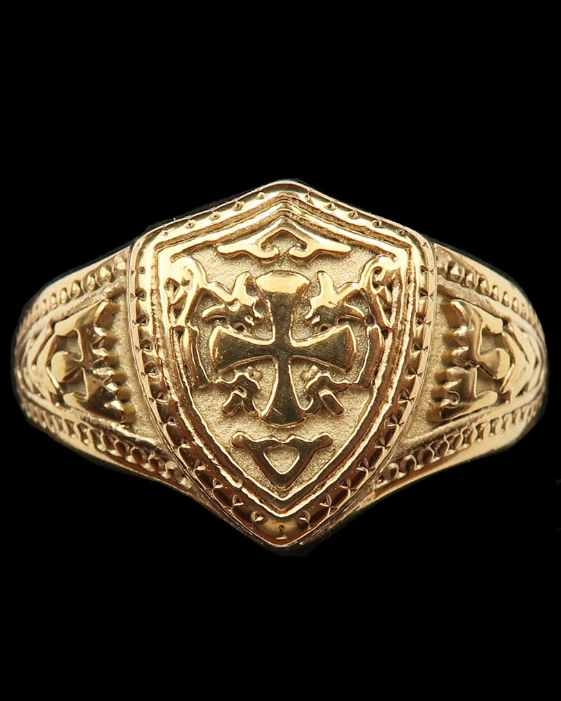 圣殿骑士女骑士：信仰战士的印章与神圣保护 - 戒指 #4.3