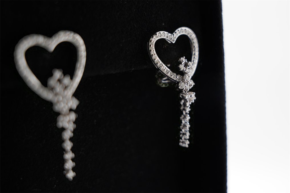 Σκουλαρίκια - 18 καράτια Λευκός χρυσός -  2.00ct. tw. - Διαμάντι #2.1