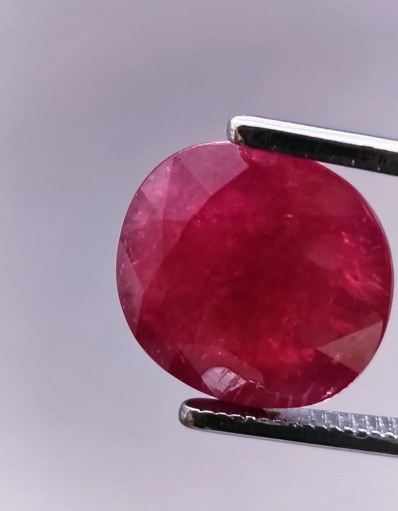 没有保留价 - 1 pcs  红色 红宝石  - 10.08 ct - 莲花宝石实验室 #2.1