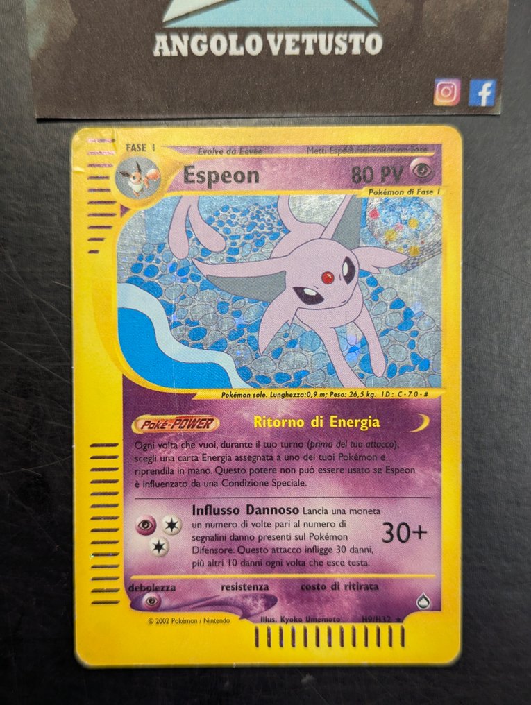 Pokémon - 1 Card - Espeon H9/H32 Holo - WOTC - Aquapolis #1.0