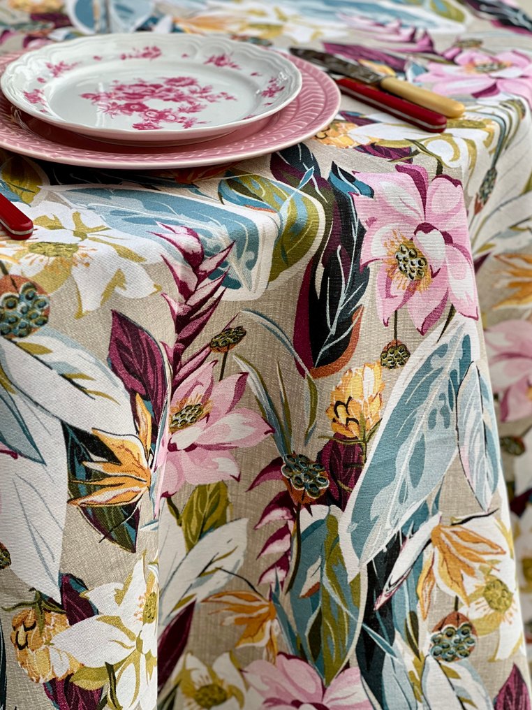 Garden of Eden printed tablecloth for large tables. - Tablecloth - 270 cm - 180 cm #1.0