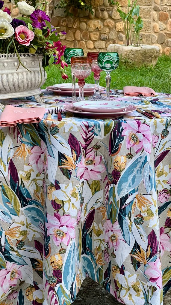 Garden of Eden printed tablecloth for large tables. - Tablecloth - 270 cm - 180 cm #1.0