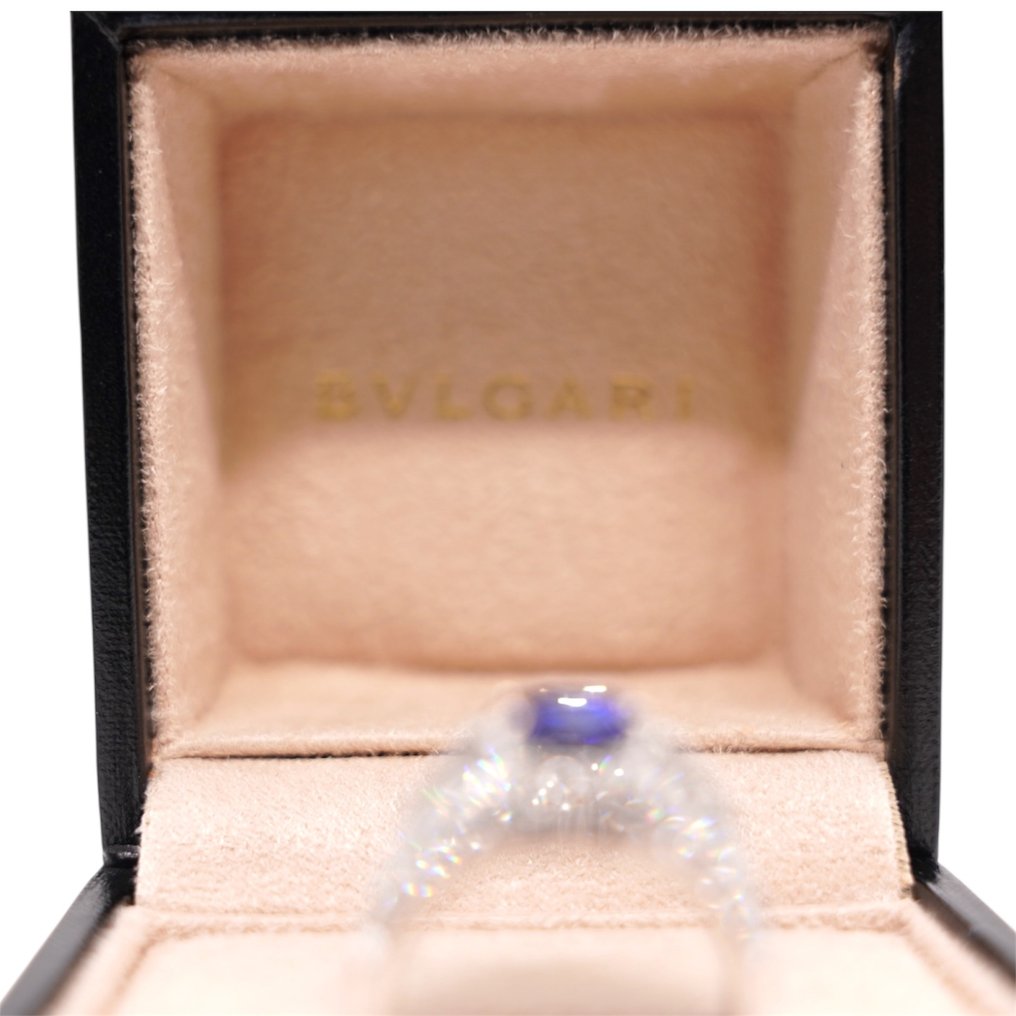 Bvlgari - 鸡尾酒戒指 - 18K包金 白金 蓝宝石 - 钻石 #4.3