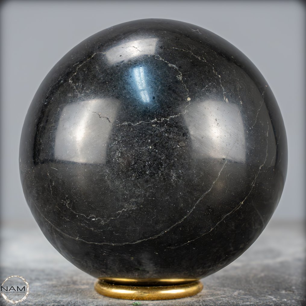 天然黑色碧玺 Sphere，来自巴西- 1645.12 g #1.0