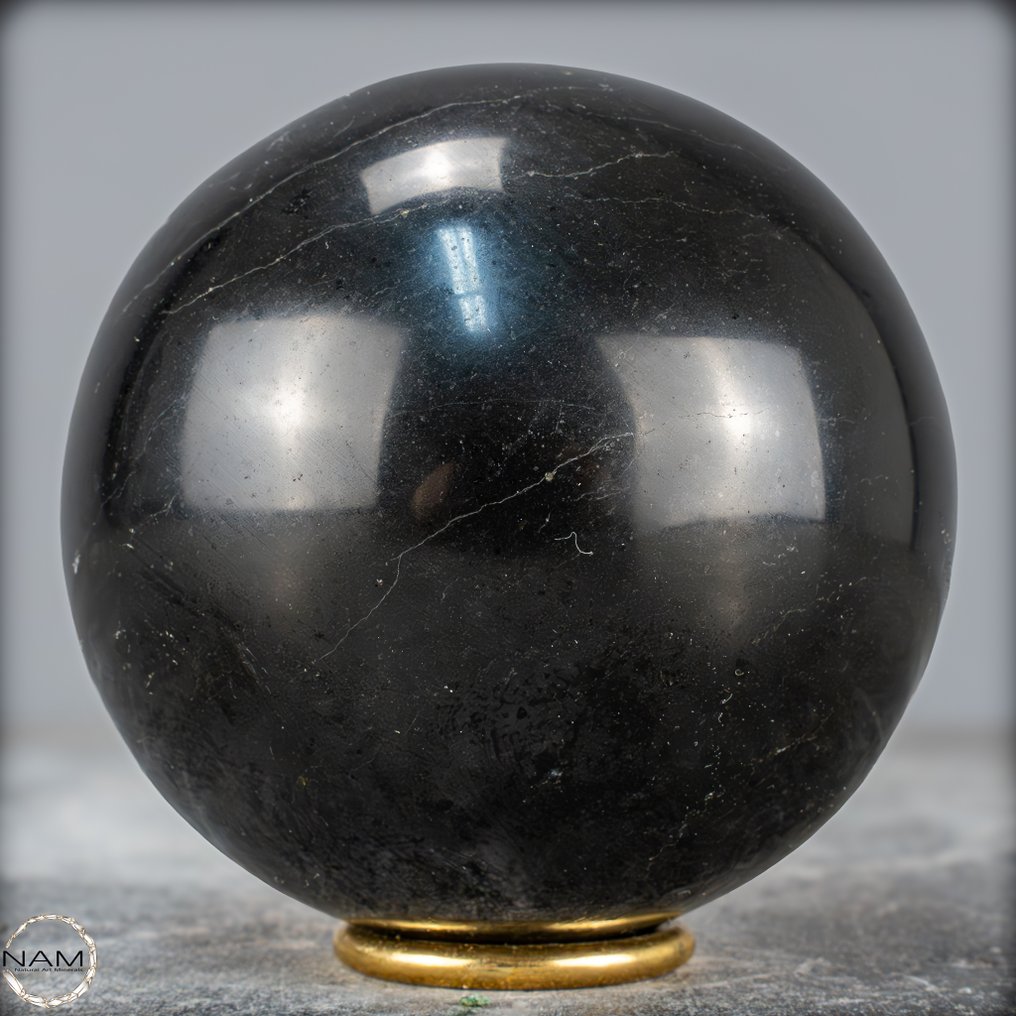 天然黑色碧玺 Sphere，来自巴西- 1645.12 g #1.0
