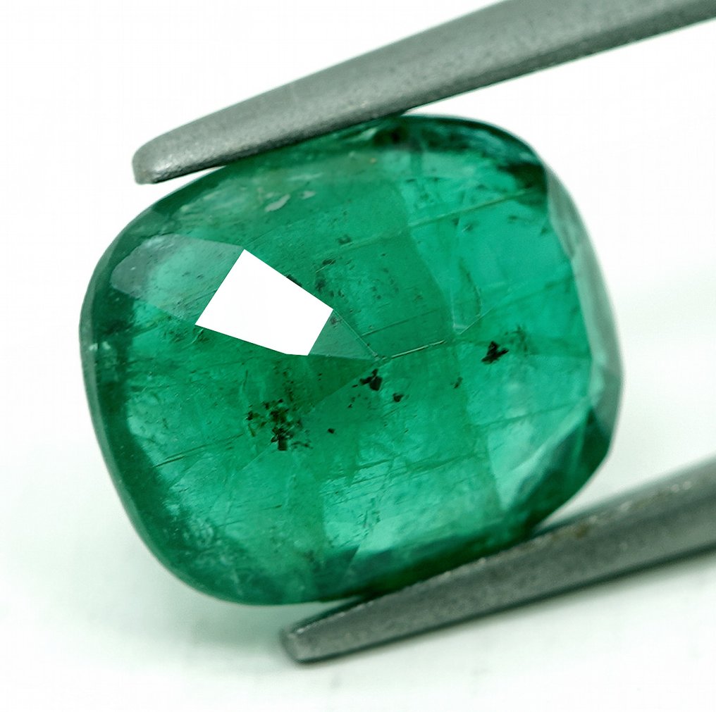1 pcs  Vert Émeraude  - 3.58 ct - Bellerophon Gemlab #3.2