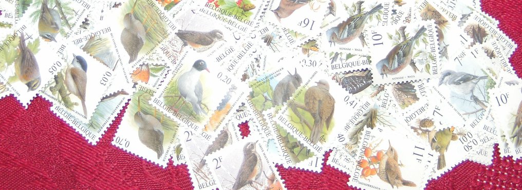 比利时  - 一大批价值200欧元的邮票，邮票以Bf / BF-euro / EURO为单位 #1.0