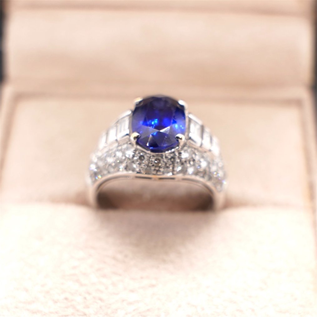 Bvlgari - 鸡尾酒戒指 - 18K包金 白金 蓝宝石 - 钻石 #2.1