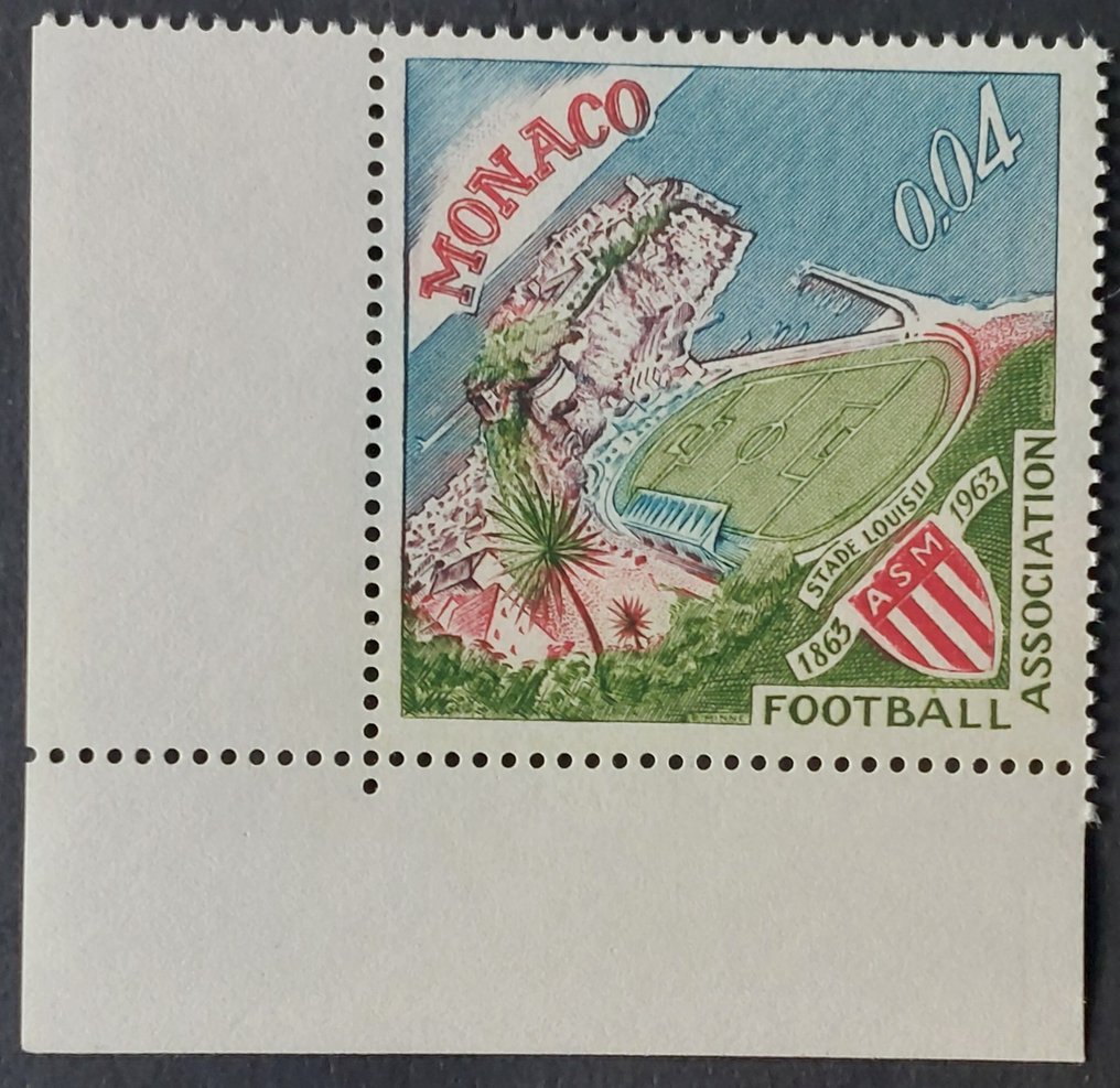 Monaco 1963 - 4 c. Stade Louis II, Uten tillegg, luksus** - Yvert 623A #1.0