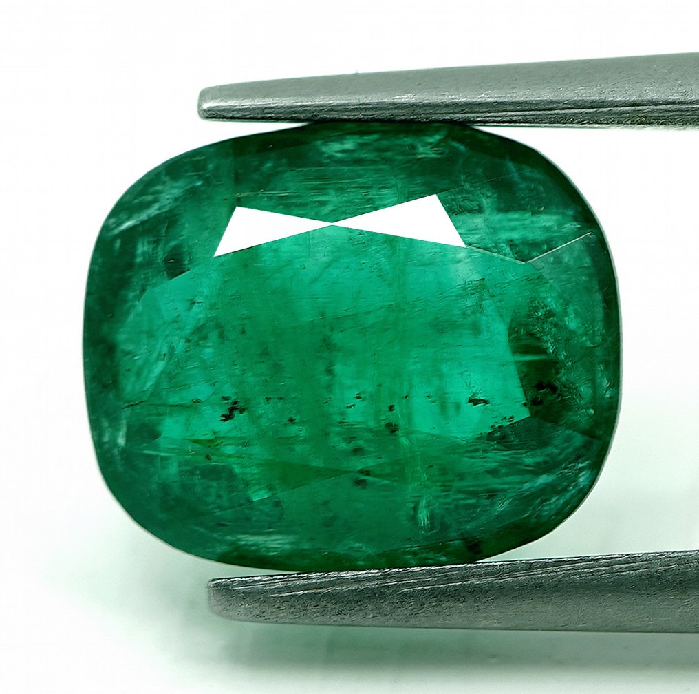 1 pcs  Vert Émeraude  - 3.58 ct - Bellerophon Gemlab #1.0